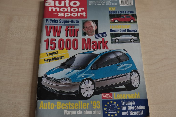 Deckblatt Auto Motor und Sport (04/1994)